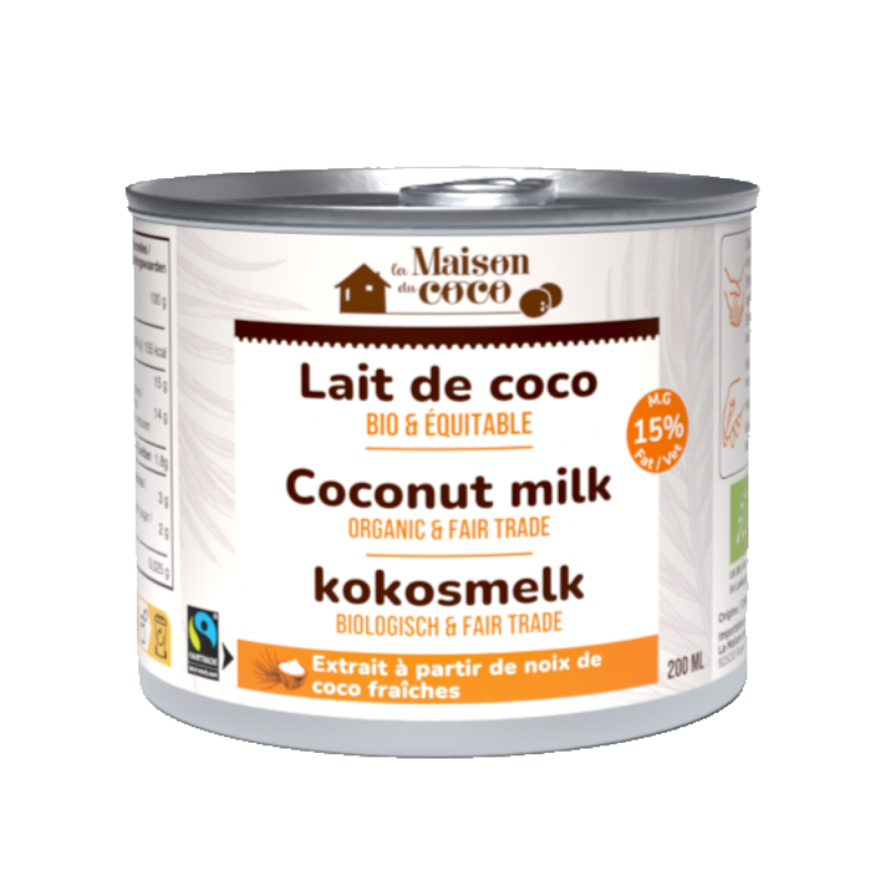 Lait de coco 15% mg bio (équitable) - 1